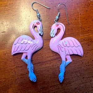 Flamingo earrings
